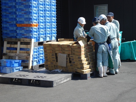 愛知県名古屋市の食品リサイクルの工場へ粉体輸送ライン改修の打合せにいってきました。